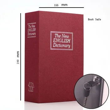 Dictionary Mini Book Safe Security Key Locker Money Hidden Secret Safe Key Safe Box Cash Money Coin Storage Jewellery Lock Box 1
