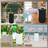 2 Pcs Cocktail Table Covers 32"x 43" Spandex Stretch Round Tablecloths Skirt for Fitted High Top Table Bar Banquet Wedding Party 3