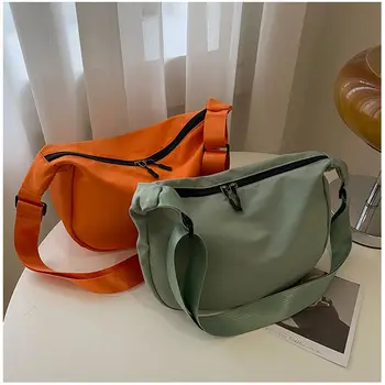 Borsa a tracolla di nuova moda per donna Borse a tracolla alla moda di grande capacità Tote casual Borsa semplice per gnocchi in tessuto Oxford leggero