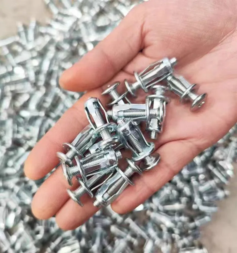 Petal Screw Jack Nut and Bolt Set Anchors Petal Expansion Plugs for Curtain Clamp Rivet Lock Bolt Board Wall Fasteners screw bolt nut set expansion plugs