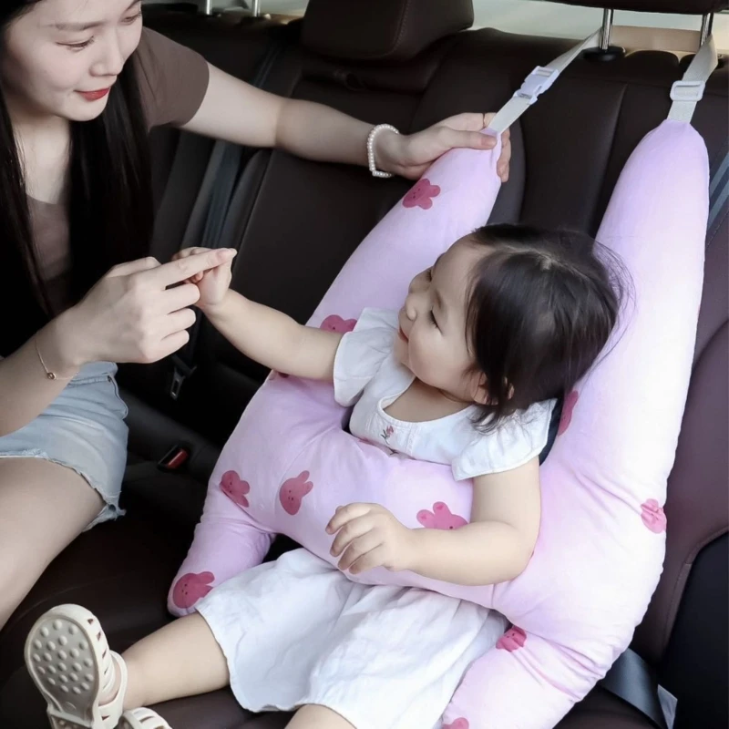 

Comfortable Car Headrest Ergonomic Safety Protector Car Support for Kid Ensure Proper Neck Alignment while Travel