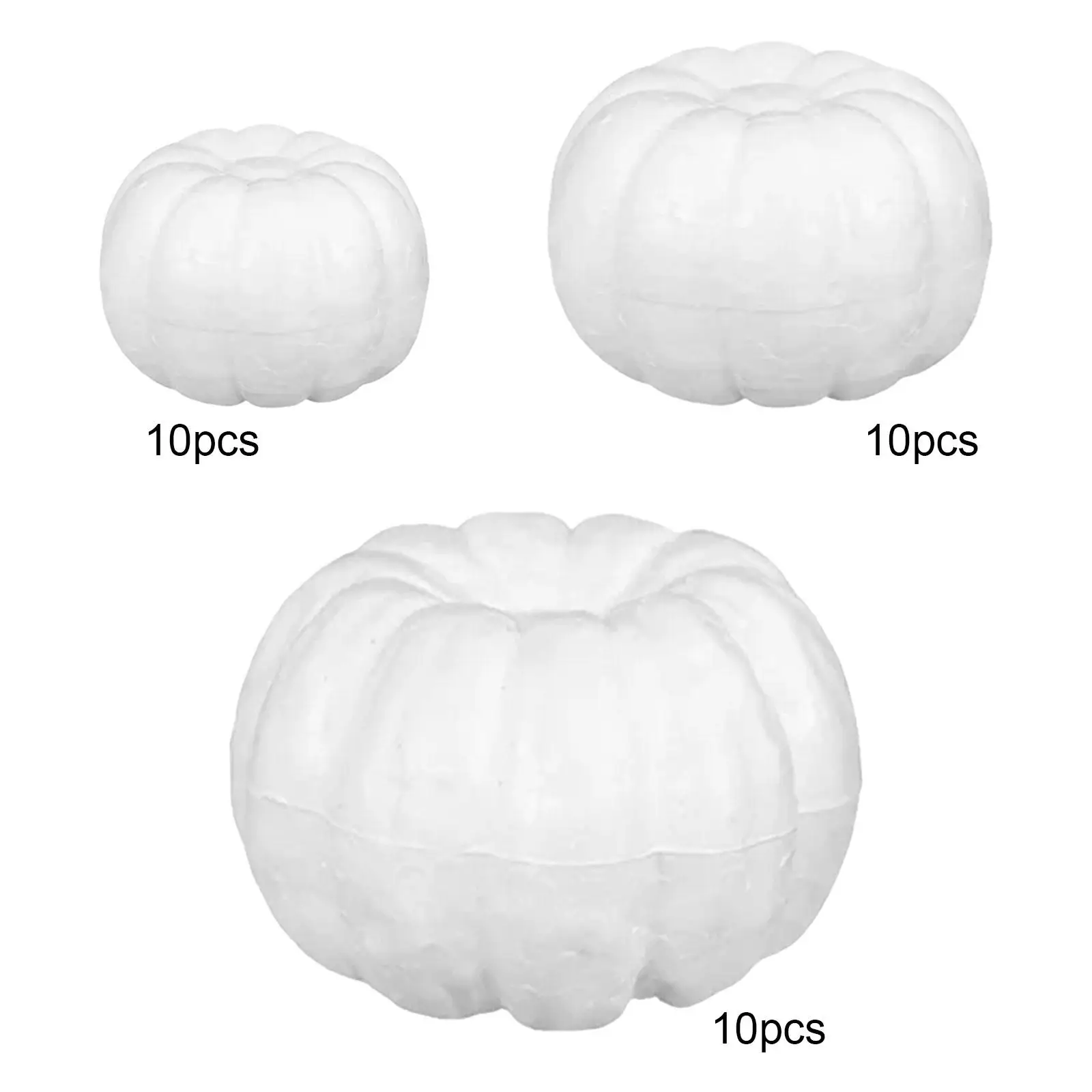 

10x Foam Pumpkins Decorative Handmade Crafts Artificial Pumpkins for Halloween