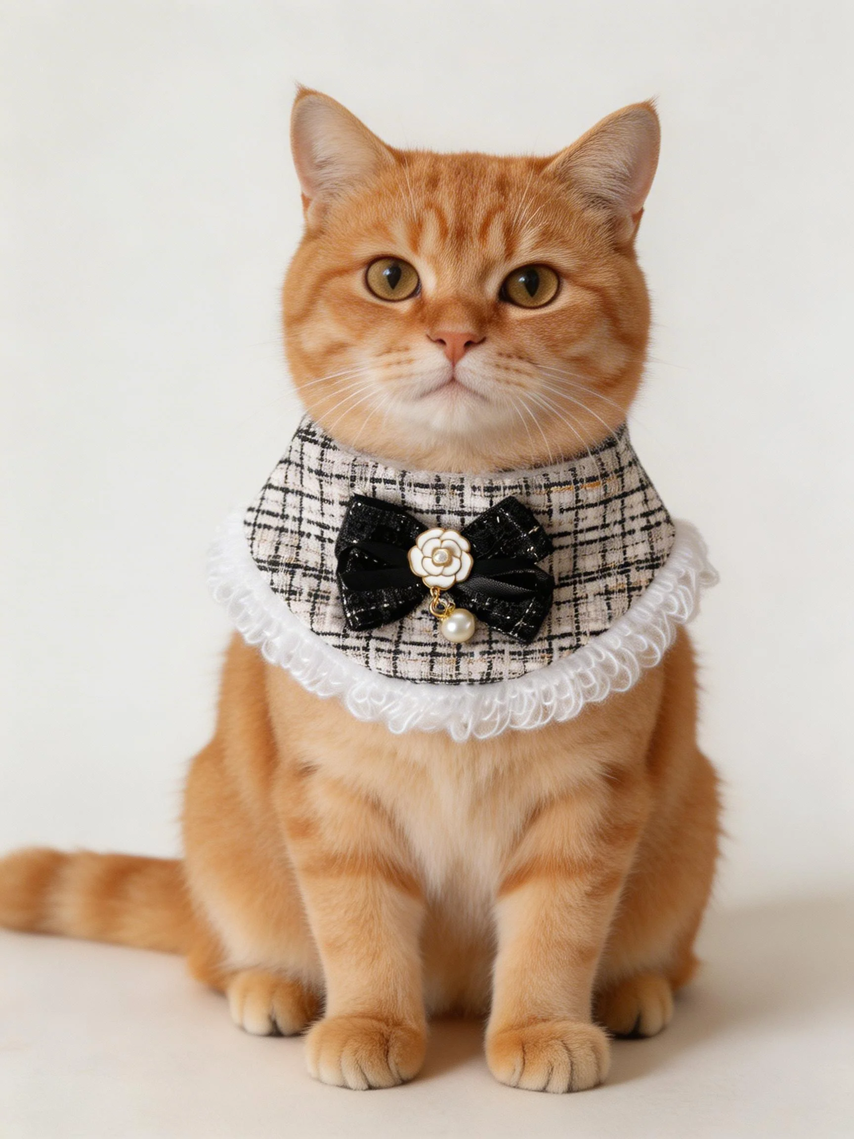 Conjunto de bandana babador para cães pequenos e gatos_voghion.com