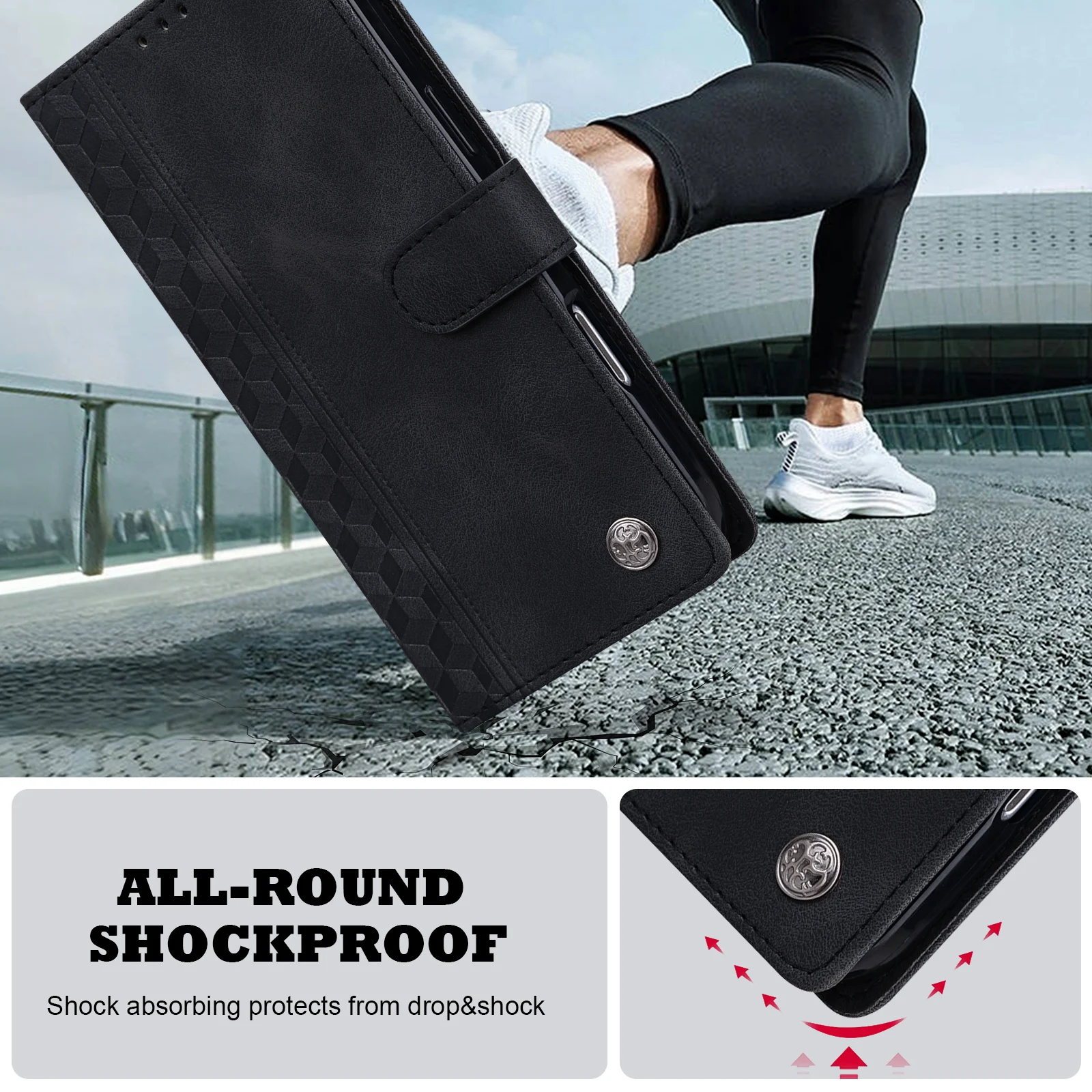 Magnetic Flip Leather Wallet Phone Case