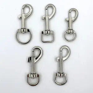 5pcs Rotating Snap Hook New Metal Leather Strap Belt Keychain Belt Keychain Trigger Clips Keychain