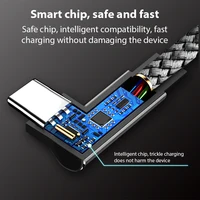 6A USB C - изогнутый C - тип быстрой зарядки 3m 5m телефон удлинитель для камеры Samsung Huawei Xiaomi Oppo OnePlus VR — изображение 2