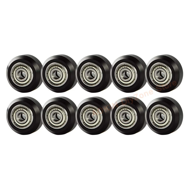 

10 Pcs 3D Printer POM Wheel Plastic Pulley 625zz Linear Bearing for Creality CR10/Ender 3 Series, Chiron, Tevo Tarantula