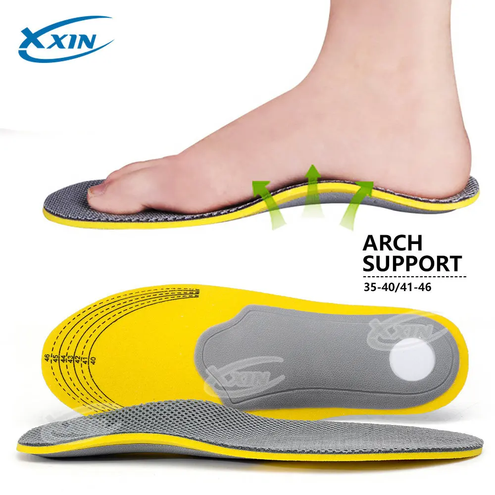 

High Arch Support Flat Foot Insoles Orthotics Elbow Varus Foot Orthopaedic Foot Cushion Pads size(35-46)