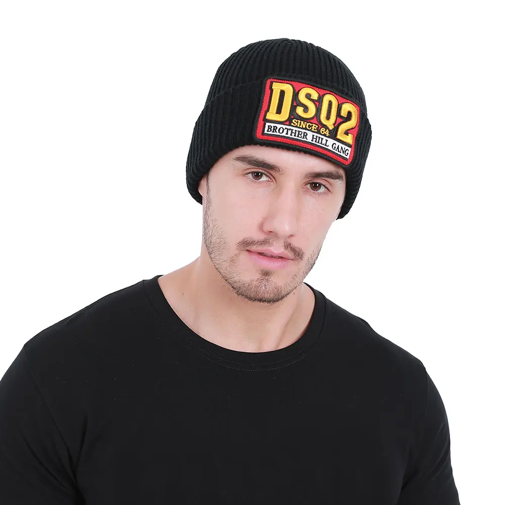 

DSQ2 Brand Winter Hats for Women Men Beanies Hat Girls Autumn Female Caps Bonnet Unisex Warm Solid Beanie Hat Dropshipping