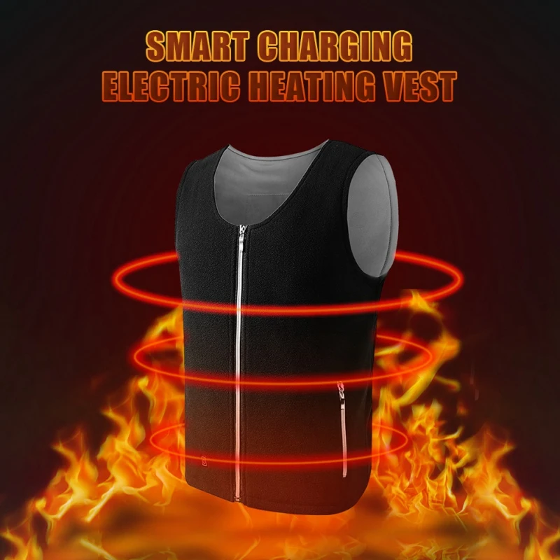 Smart Electric Heating Vest for Men Women USB Charging Heating Vest Camping Traveling Winter Body Warm Clothes