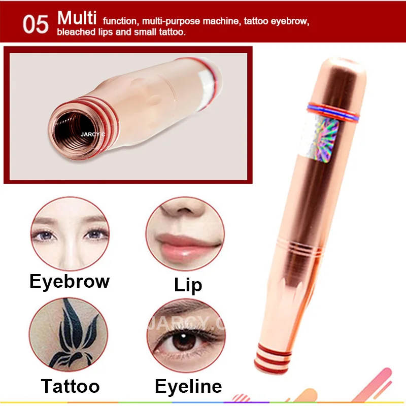 Korea Professional Tattoo Machine Permanent Makeup Pen Set Eyebrow Lip Eyeliner Beauty Art with Needles