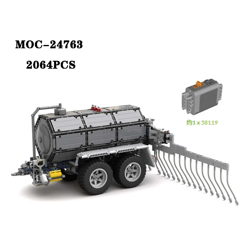 

Classic Building Block MOC-24763 Liquid Fertilizer Sprayer High difficulty Splice 2064PCS Adult and Children's Toy Birthday Gift
