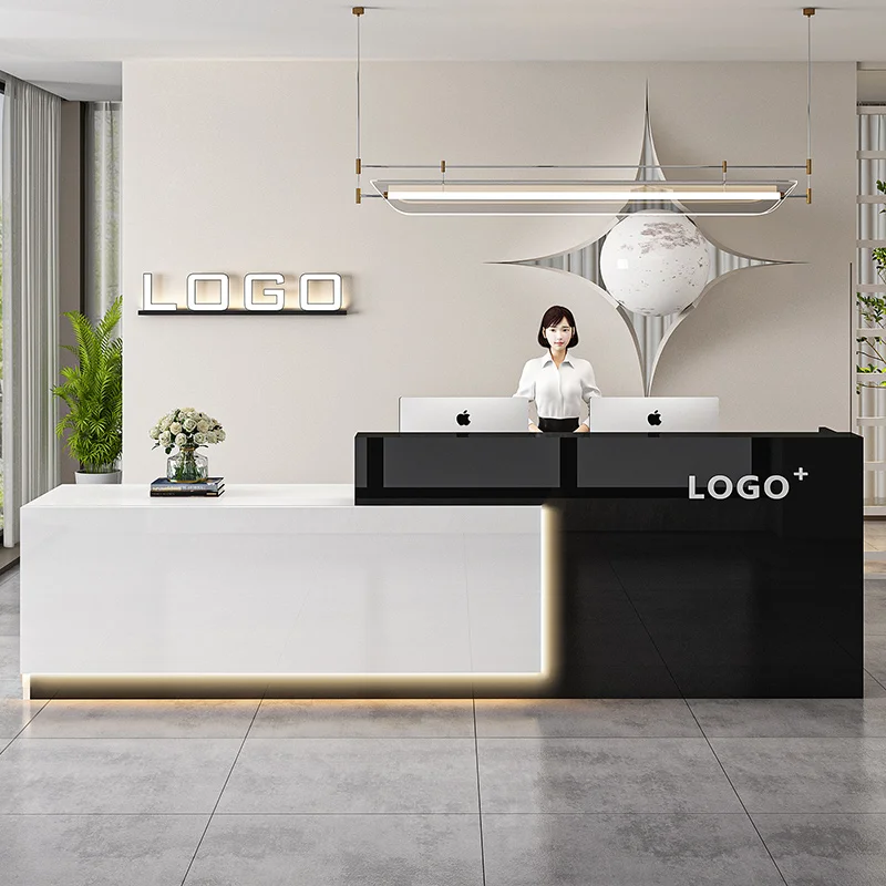 Salon Beauty Reception Desks Luxury Cashier Decor Unique Reception Desks Modern Display Recepci&oacute;n Negocio Commercial Furniture