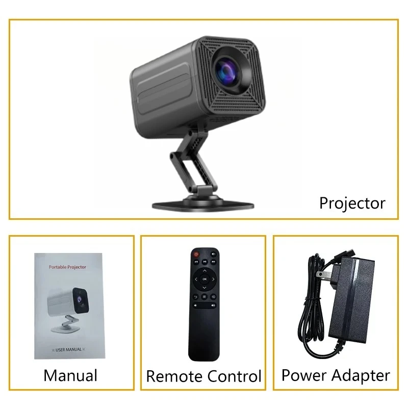 Портативний розумний міні-проектор P30: підключення до Android 11, Wi-Fi 6, сумісність 4K/1080P, місце 1280×720P, ідеально підходить для домашнього кінотеатру