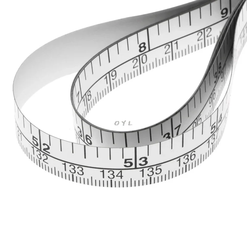 Tape Vinyl Ruler 2pcs 150cm 59.45inch Self Adhesive Metric Measure For Sewing Machine Sticker