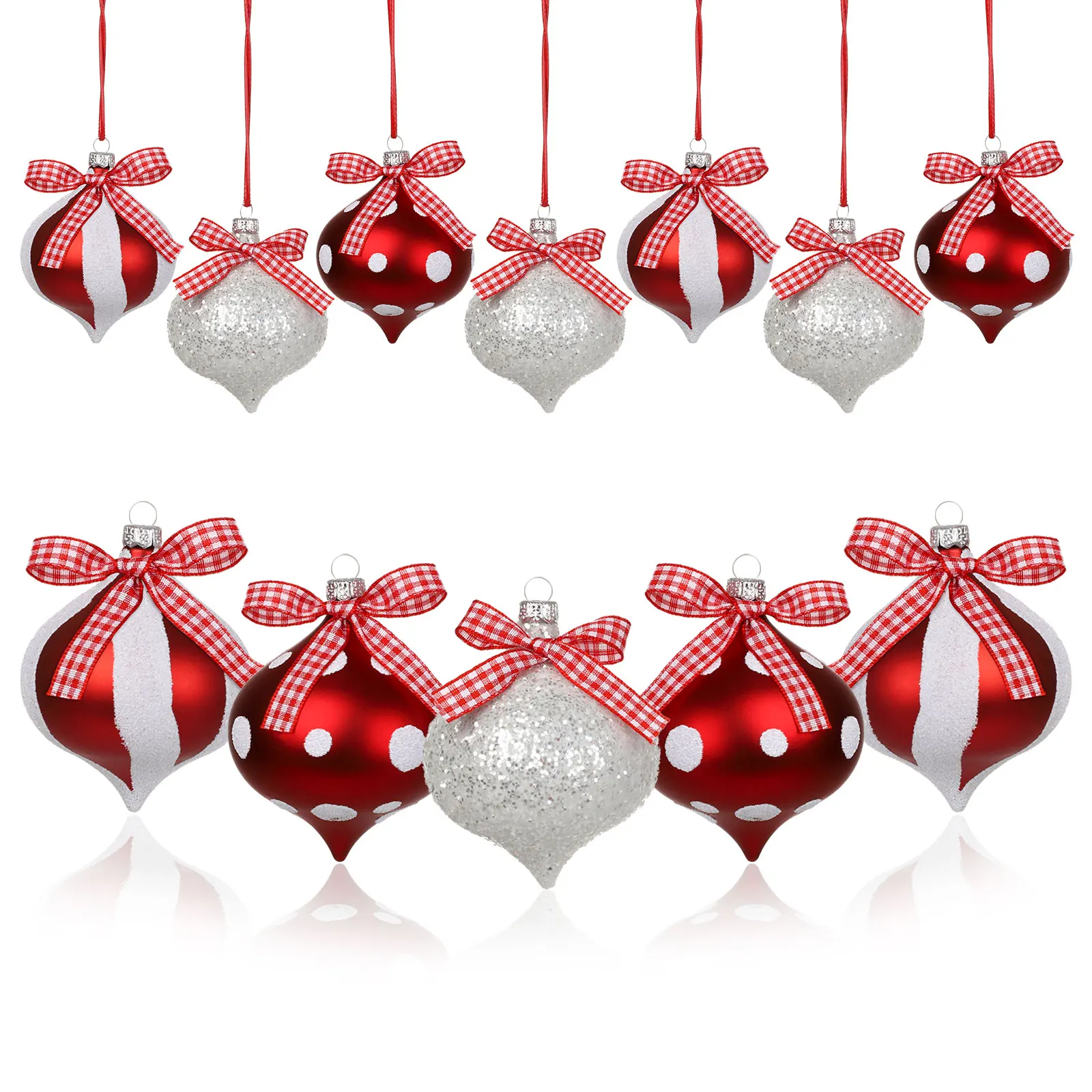 

Christmas Ornaments Balls Candy Theme Home Party Decor 12pcs/set Christmas Tree Decorations