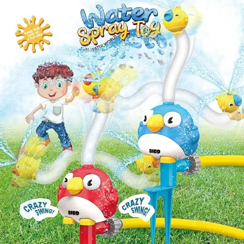 Outdoor Water Spray Sprinkler for Kids and Toddlers, Suitable for Summer Outside Toys Backyard Games with, Boys Girls Gifts ﻿