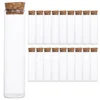 20Pcs Small Glass Jar Matches Bottle Sub Mini Wishing Bottle Containers Cork Stopper Glass Bottles Display Laboratory Sample 2