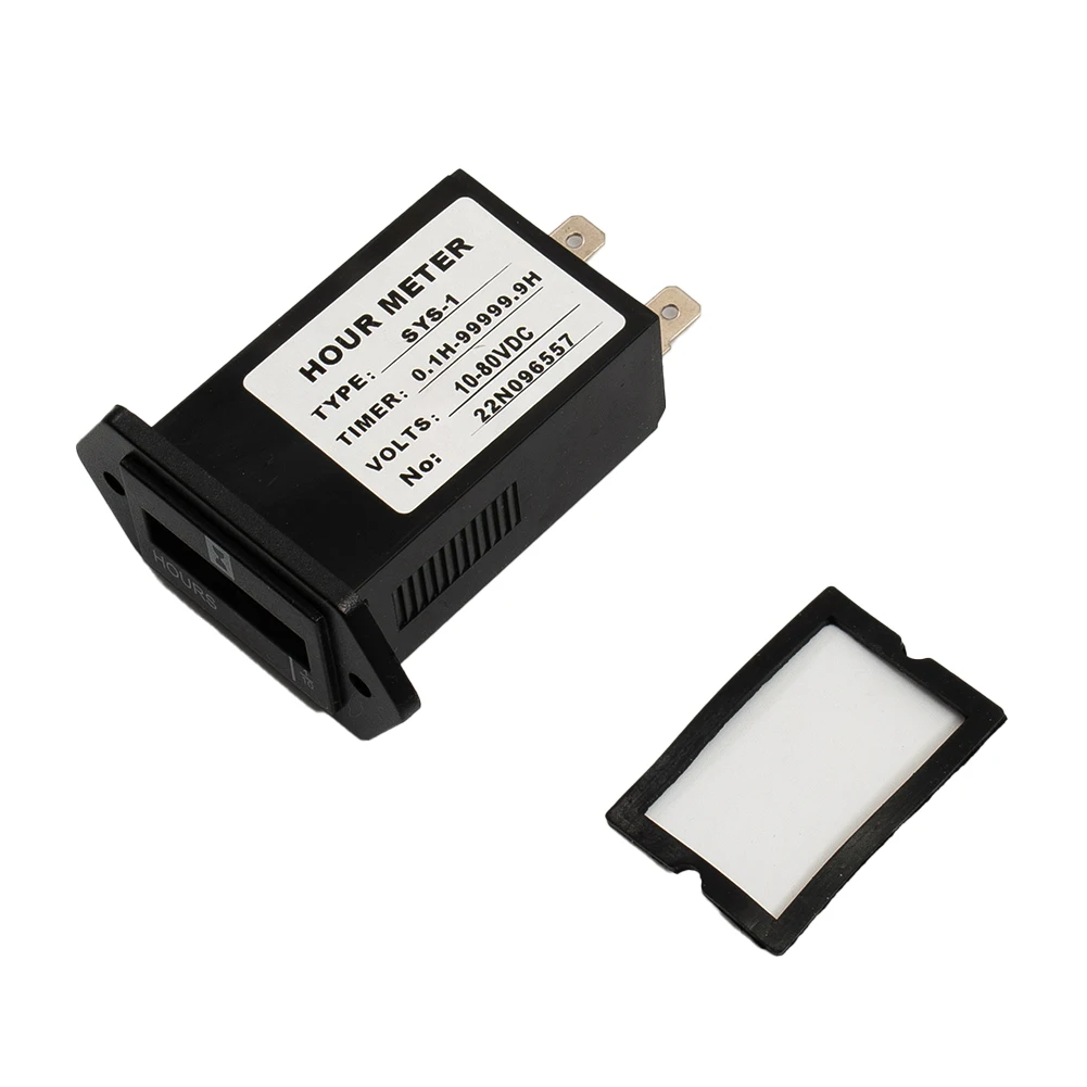 크로노그래프 아워 계량기, 6V-80V DC ABS 액세서리, 블랙 대시 패널, 방진 HM002 기계 부품 교체, 1 개