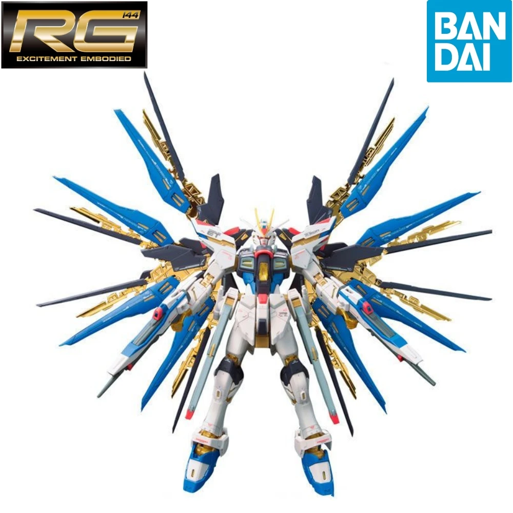 

Bandai Original Suit Strike Freedom Gundam Rg 1/144 Zgmf-X20A Anime Model Assembled Robot Garage Kit Collectible Model Ornaments