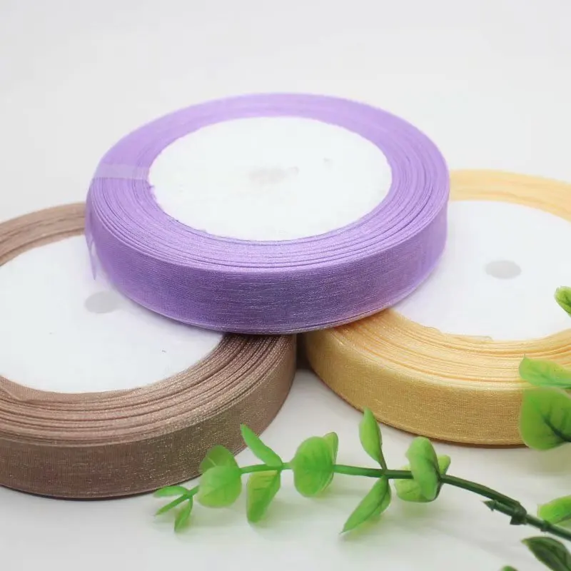 투명 장 실크 리본 손뜨개 모자 액세서리 DIY 바느질 재료 도구 및 완제품 보빈실