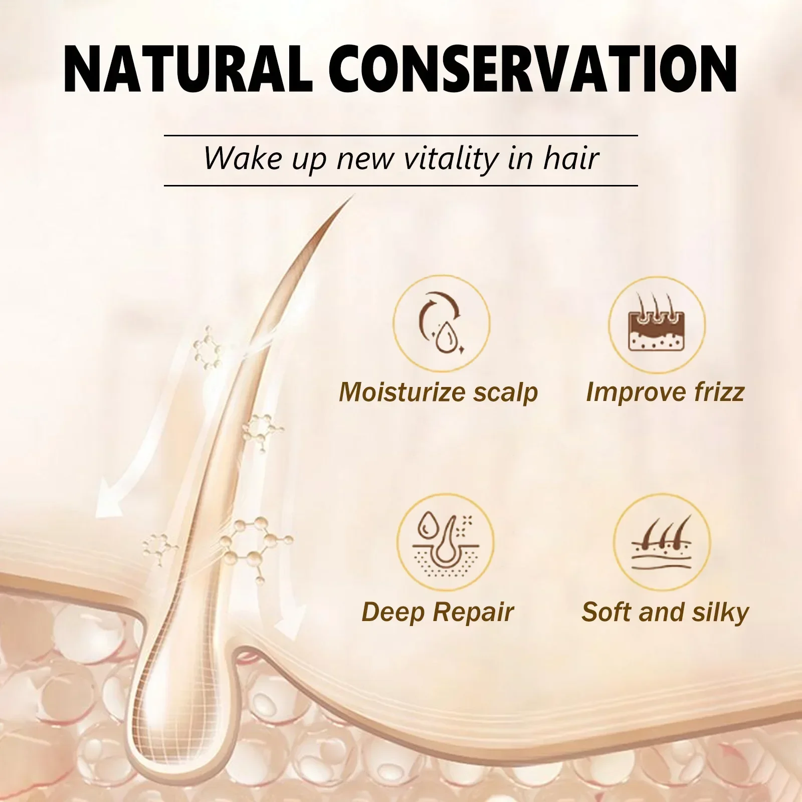 Hair Mask Keratin Treatment For Smooth Soft Shiny Hair Repair Dry Frizz Damage 60ml