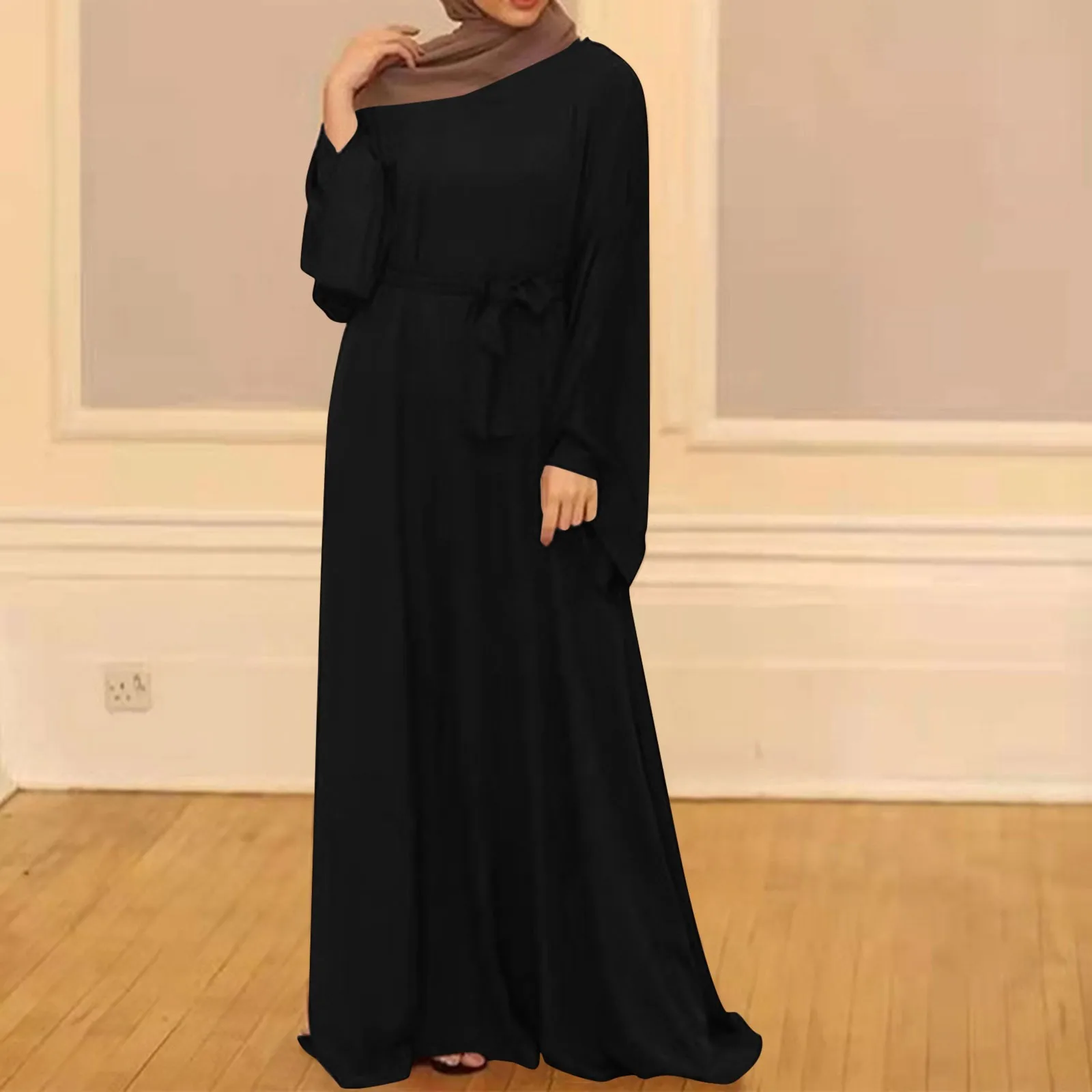 

Мусульманский модный хиджаб Дубай Abaya длинные платья для женщин с поясом мусульманская одежда Abaya африканские платья для женщин Musulman Djellaba