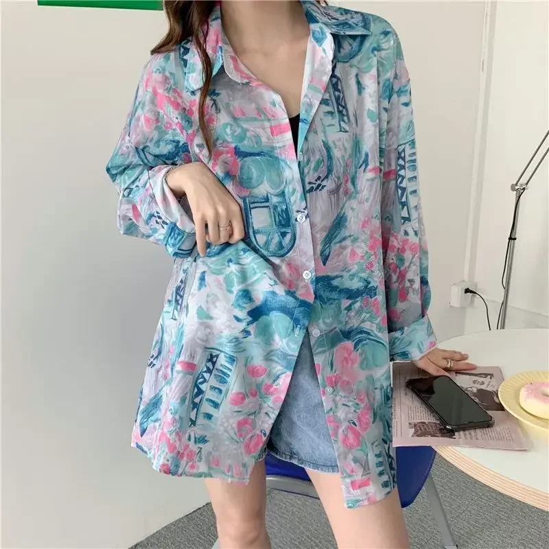 

Модные топы с отложным воротником, Дамская уличная одежда, рубашки, Весенняя женская одежда с длинным рукавом, прямые блузки в молодежном стиле Z366