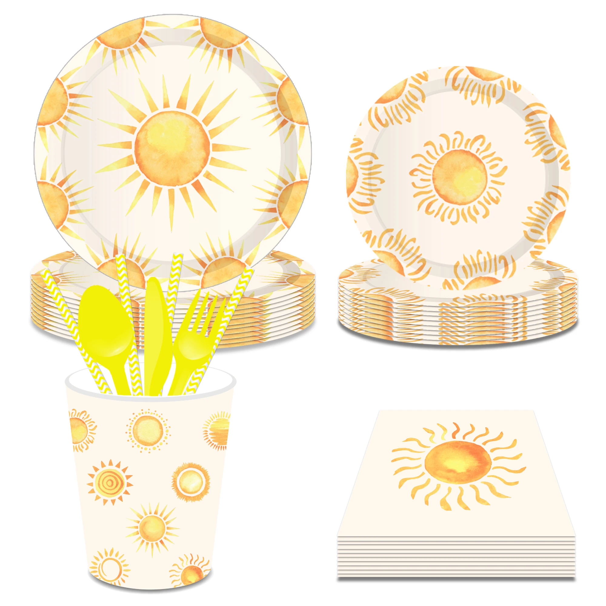 

Набор одноразовой посуды в богемном стиле, бумажная посуда «сделай сам» для детского дня рождения, кружки, тарелки, декоративные принадлежности