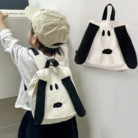 Children's Backpack Cartoon Cute Dog Fashion Baby Contrast Canvas Travel Bag for Children Daily Casual Cute School Bags Trendy 1