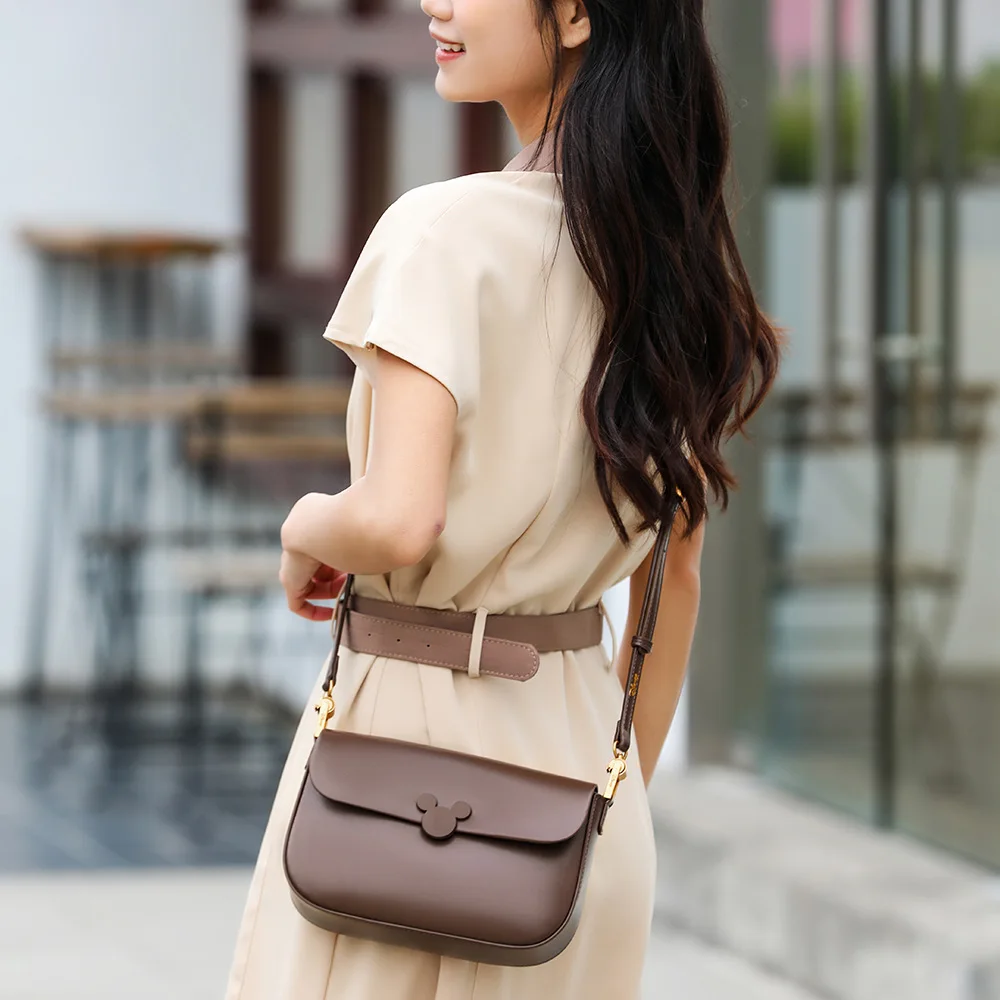 Disney Mickey Purses and Handbags PU Tote Bags for Women Simple Kawaii Crossbody Shoulder Bag Fashionable Case Cute Anime Wallet