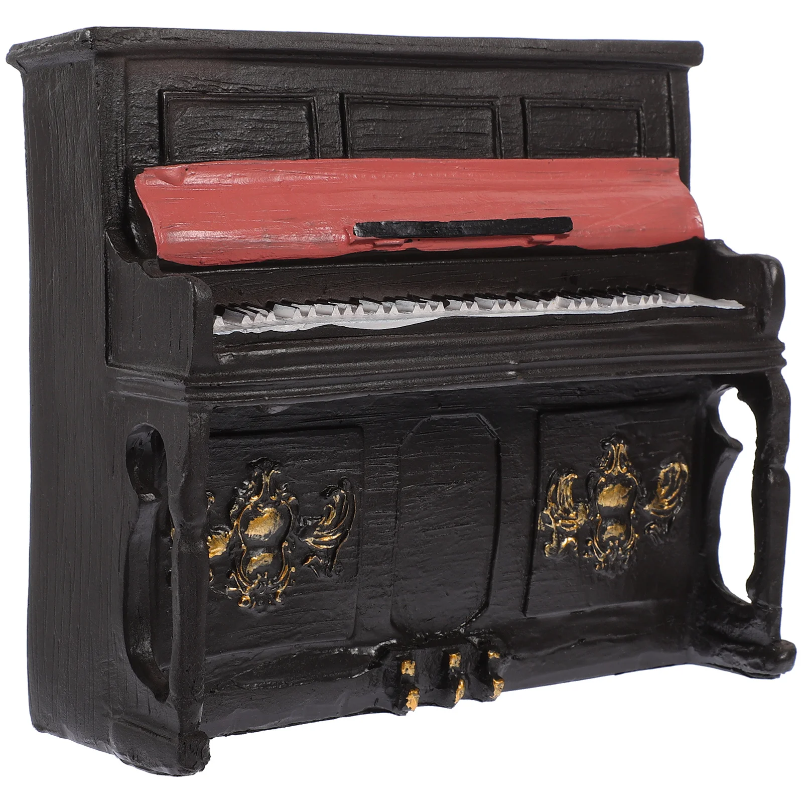 

Piano Model Desktop Instrument Ornament Tabletop Adornment Mini Resin Miniature Small Decorative
