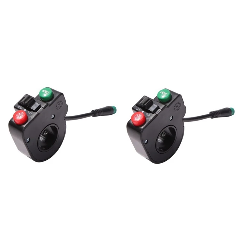 

2Pcs Electric Scooter Waterproof Handlebar Headlight Horn Turn Signal Switch For KUGOO M4/PRO Electric Scooter Parts