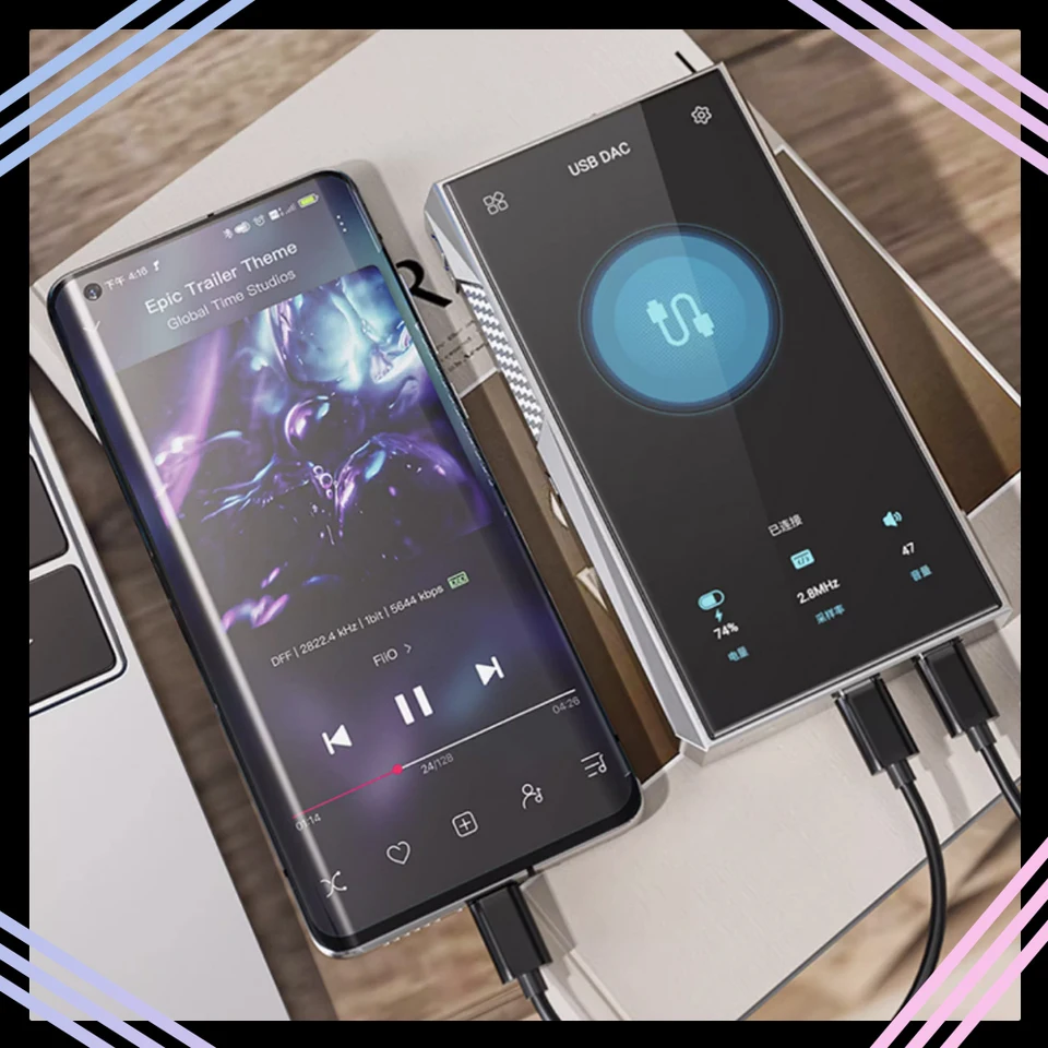 FiiO M23 Hi-Res HIFIポータブル音楽MP3プレーヤー Android10 USB 14