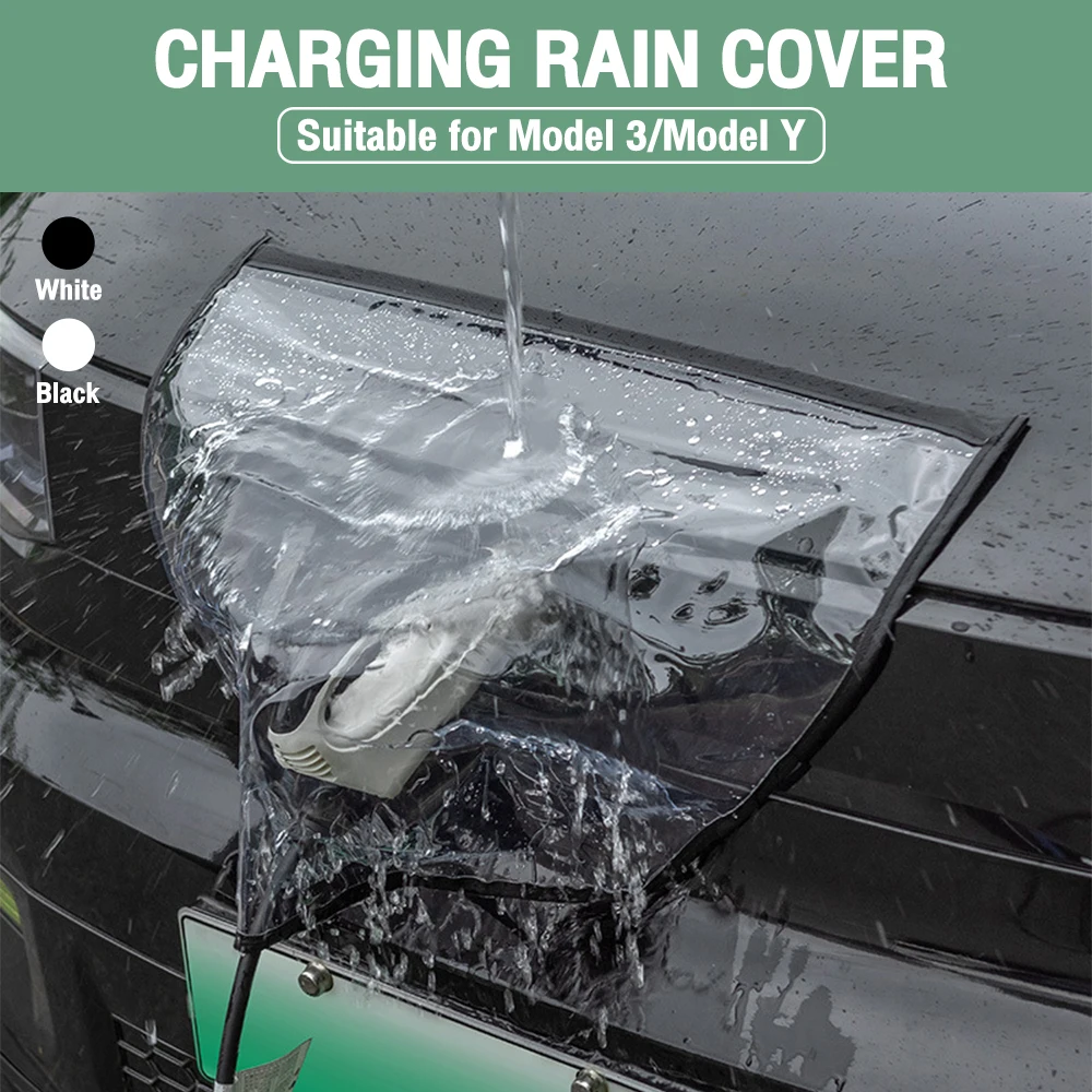 Electric Vehicle Car Charger Port Cover Charger Port Cover Outdoor Rainproof Protection Dustproof Car Charging Gun Cover Auto Rain and Snow Accessories