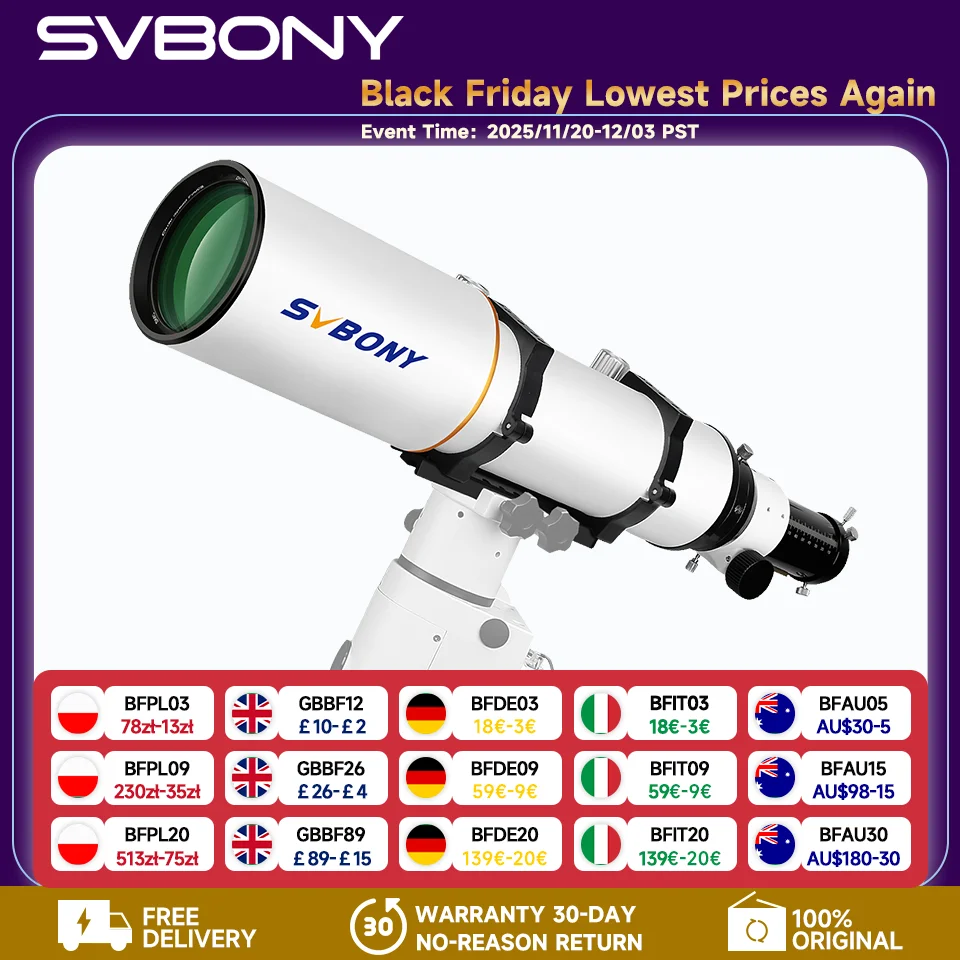 Svbony SV503 Astro telescope 70/80/102ED Extra Low Dispersion