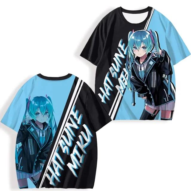 T-shirt a maniche corte anime stampata in 3D da uomo giapponese per l'estate T-shirt sportiva da donna carina stampata in 3D casual per l'estate 2
