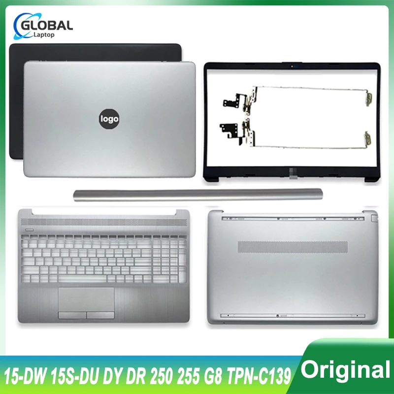 Per Hp 15-Dw 15S-Du 15S-Dr 15S-Dy 250 G8 255 G8 Tpn-C139 Cover Posteriore Lcd Per Laptop/Cornice Anteriore/Cerniera/Poggiapolsi/Custodia Inferiore L52