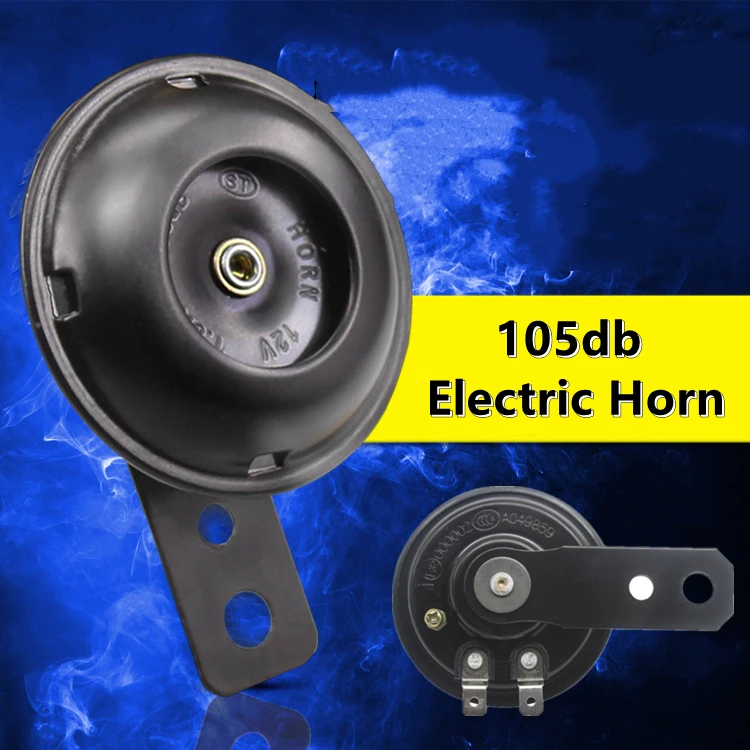 MotorcycleElectricCarHornKit12V48V15A105dbWaterproofRound
