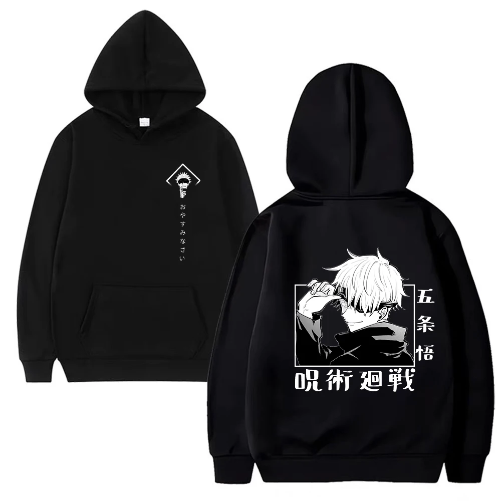 Jujutsu Kaisen Pullover Hoodies Casual Anime Hoodie Gojo Satoru Streetwear Männer Langarm Harajuku Pullover Winter Sweatshirt – Detail 13