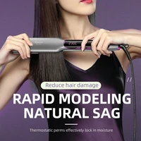 Kemei Professional Hair Straightener With LCD Ceramic Ionic Fast Heat-Up Hair Flat Iron Negative Ion Iron Styling Tools KM-2301 2
