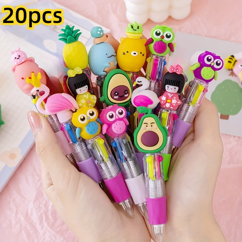 5-20Pcs/Lot Cute Cartoon 4 Color Mini Ballpoint Pen KawaiiUnicorn Flamingo Retractable Stationery Gift SchooOoffice Supplies 1 5-20Pcs/Lot Cute Cartoon 4 Color Mini Ballpoint Pen KawaiiUnicorn Flamingo Retractable Stationery Gift SchooOoffice Supplies 1
