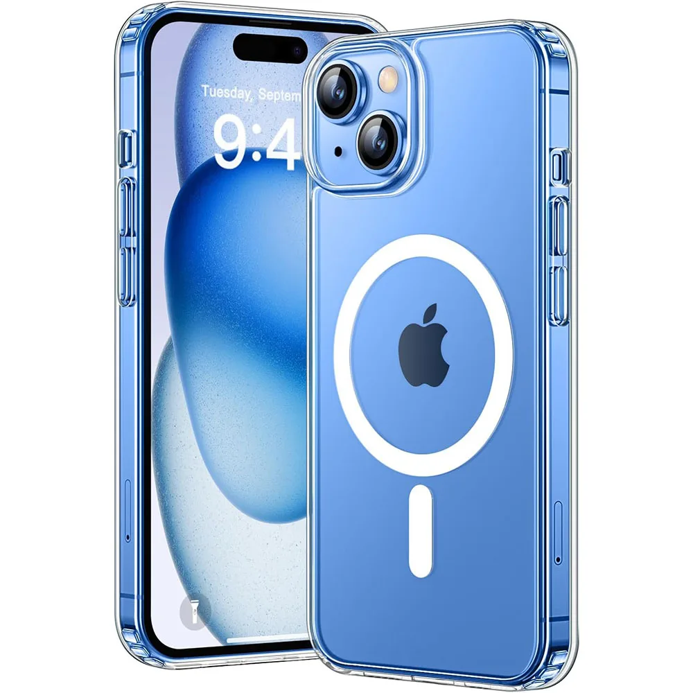 Enhanced Magnetic Hybrid Matte Hard Acrylic Luxury Silicone Frosted Phone Case Cover