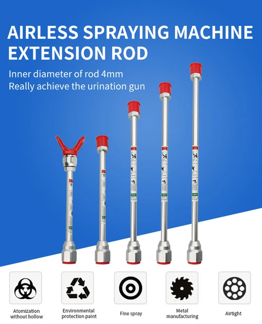Sprayer Tip Extension Poles Airless Paint Sprayer Spray Gun Tip