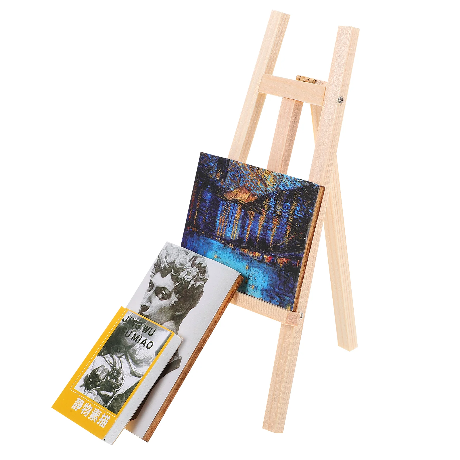 House Decorative Painting Mini Adornment Miniature Easel Wooden Board Furniture Small Model mini frame large easel stand for painting canvas holder stands canvases table top watercolor