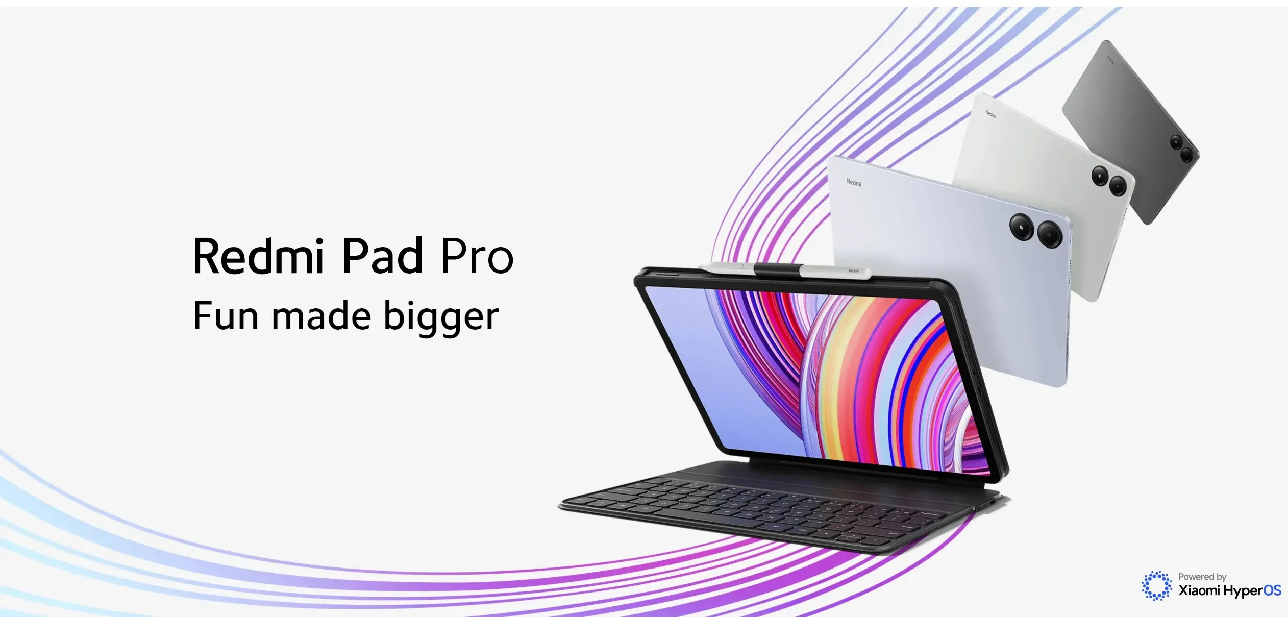 UK Version Xiaomi Redmi Pad Pro 12.1" 120Hz 2.5K Display 10000mAh Battery Snapdragon 7s Gen 2 CPU 33W fast charge 8MP Camera