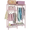 Clothes Rack for Kids, Baby, Students, and Children's Room, 4 Tiers Portable Metal Closet Clothing Rack, Small Garment Rack 1