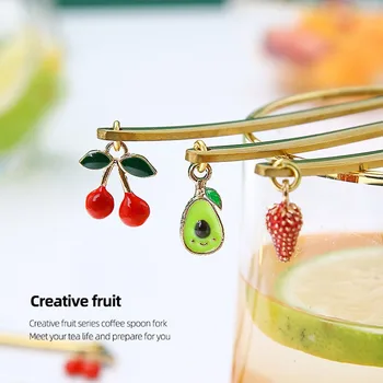 ملعقة دلاية فاكهة ذهبية ، أواني طعام فضة ، ملعقة شاي ، ملعقة قهوة من الفولاذ المقاوم للصدأ ، جديدة 3