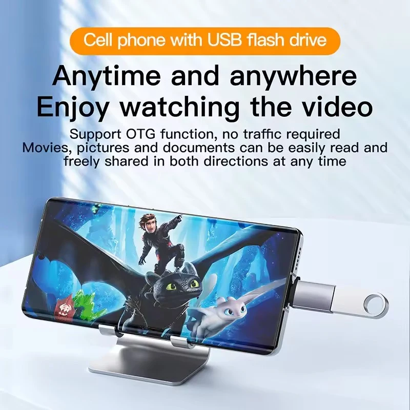 High-Speed USB 3.2 OTG Type-C to USB Adapter with Card Reader - 10Gbps