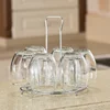 Metal Glass Cup Storage Rack For Water Mug Draining Drying Organizer Drain Holder Stand Useful Home Kitchen Supply 4